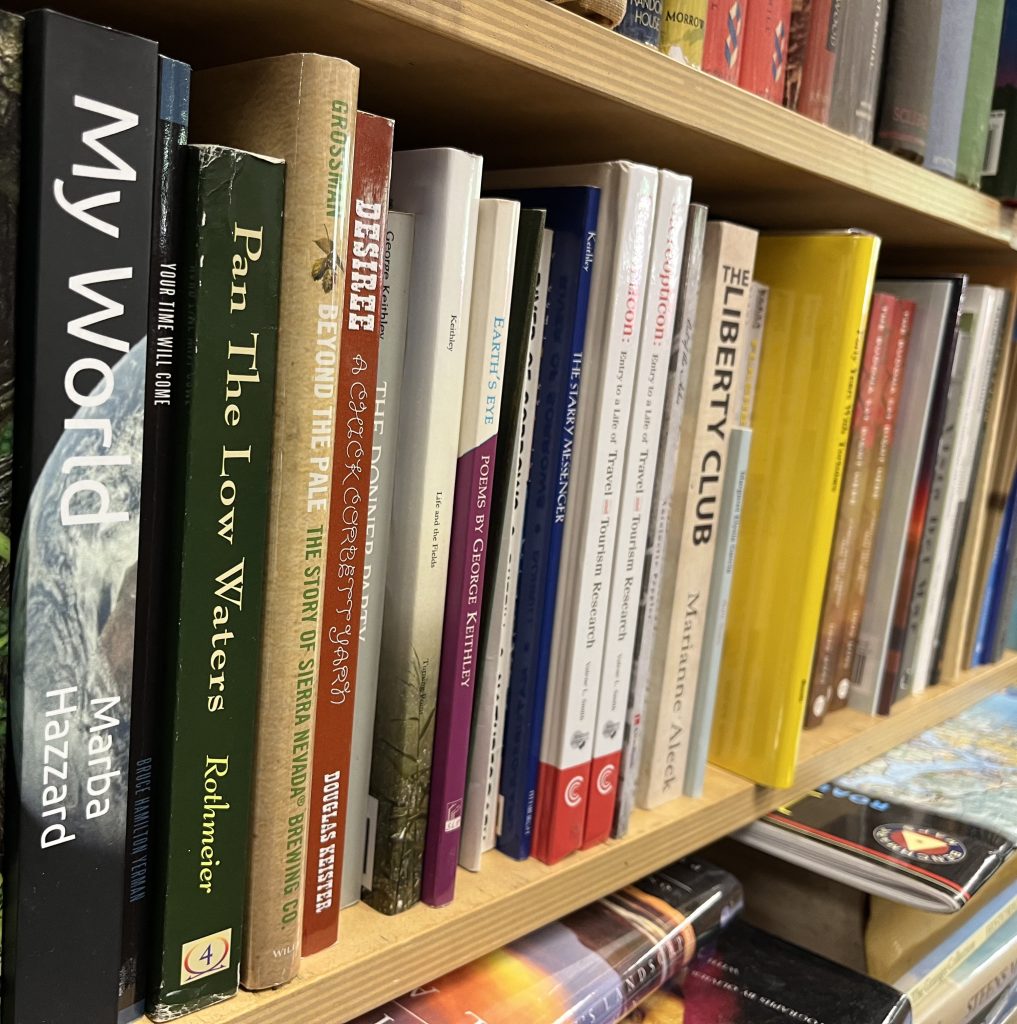 Locally produced books at The Bookstore.
(Photo by Ken Smith)
