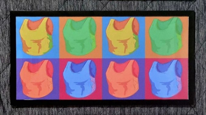 Transformers, Tops and T, by Jude Hand, digital art, from Art Against Erasure exhibition at monca, 2025 2